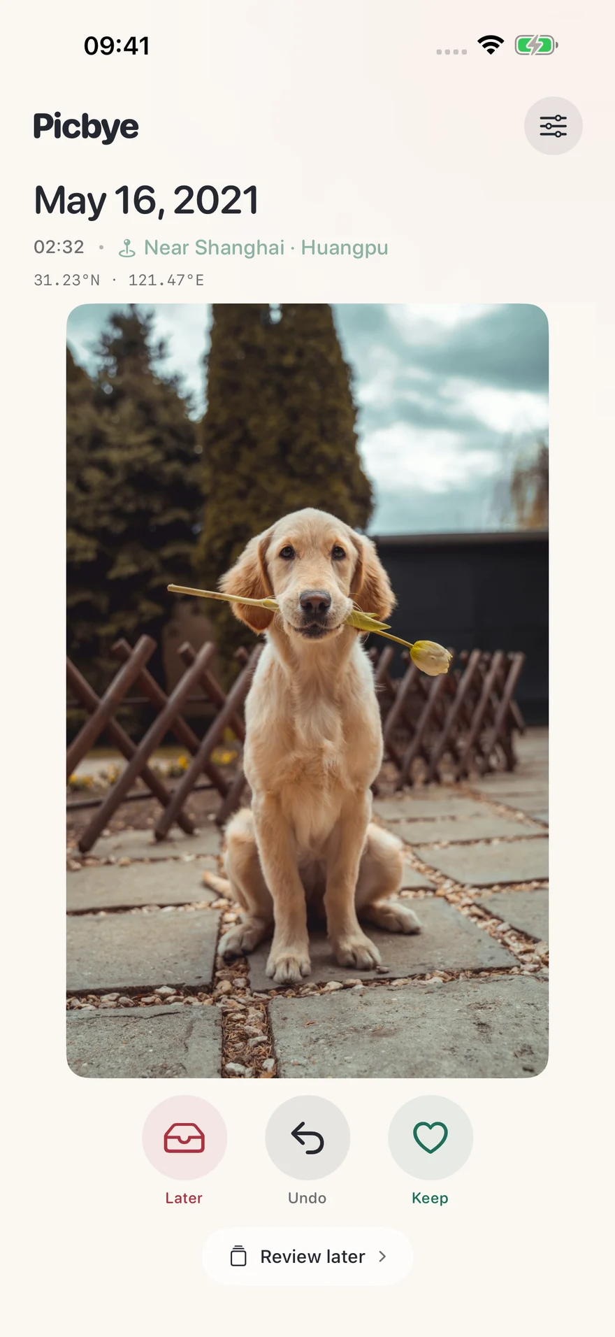 Swipe right. Keep it.
